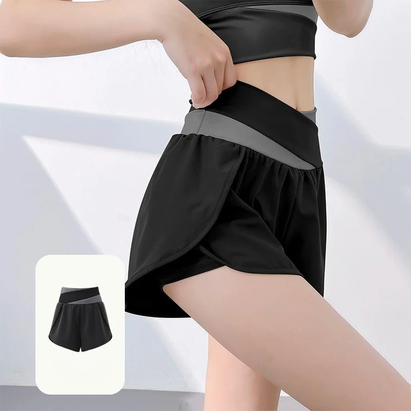 Calções de yoga bonito feminino elástico treinamento atlético fitness emagrecimento branco impressão modal correndo base de secagem rápida básico apertado-ajuste vibe