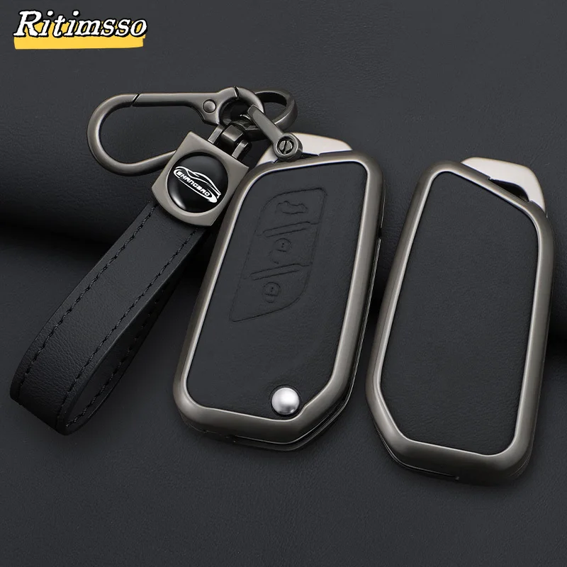 Car Key Cover Folding Remote Fobs Case Protector Bag Auto Accessories For Baic Senova X25 X 30 X35 2015 2016 Changhe Q25 Q35