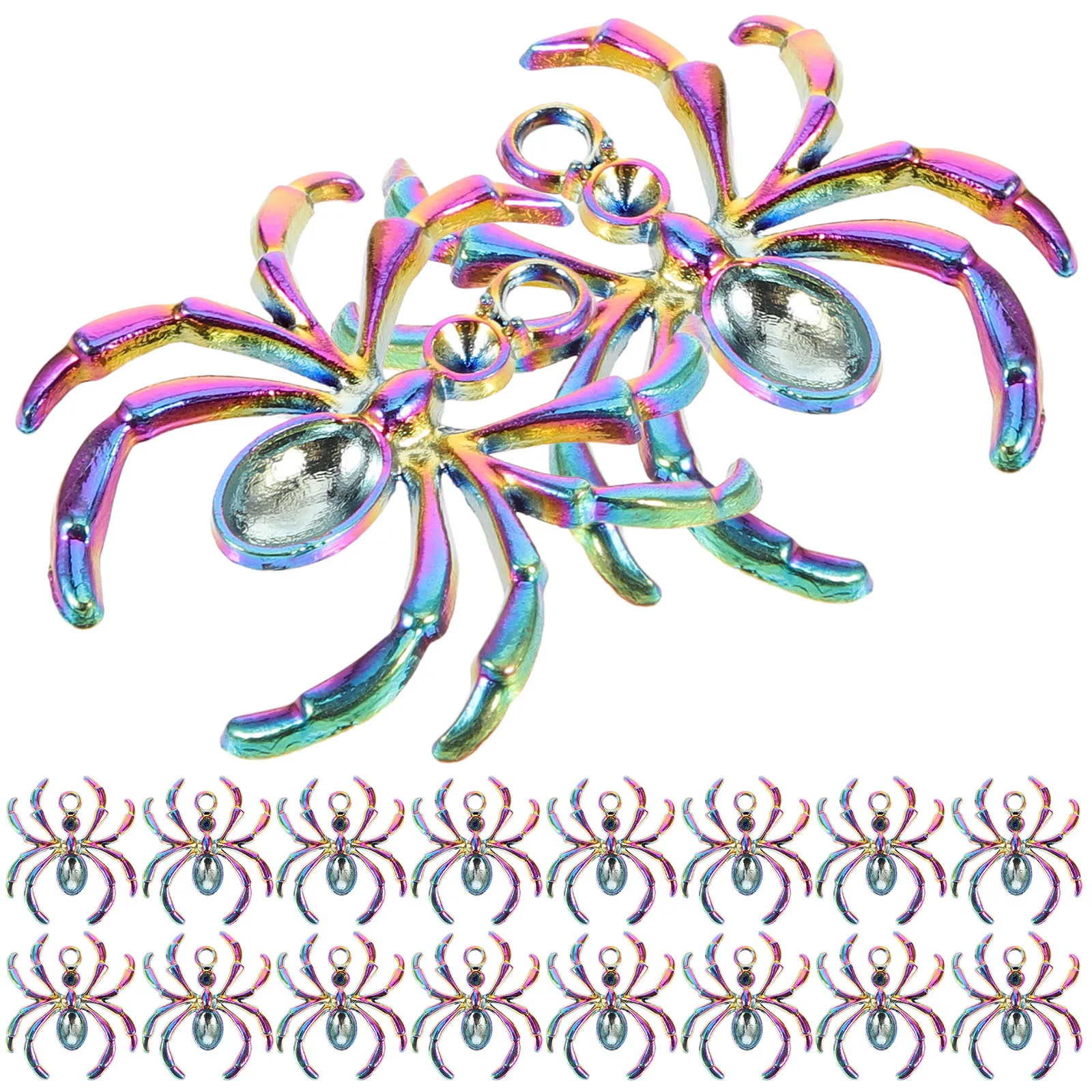 

20Pcs Halloween Spider Pendant Charms Alloy Spider Shaped Charms for DIY Necklace Bracelet Earring Jewelry Making Supplies
