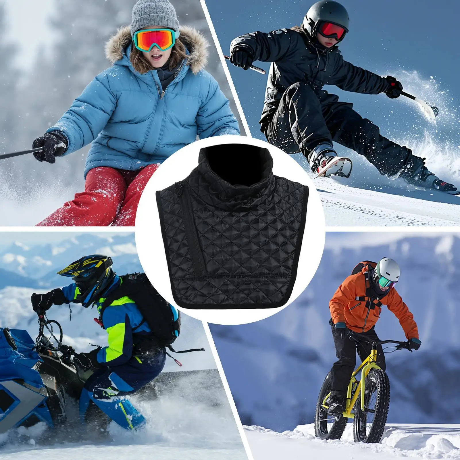 

Motorcycle Neck Gaiter Windproof Breathable Cover Winter Cycling Neck Cover For Commute Motorcycle Sports Skiing Outdoor Cycling