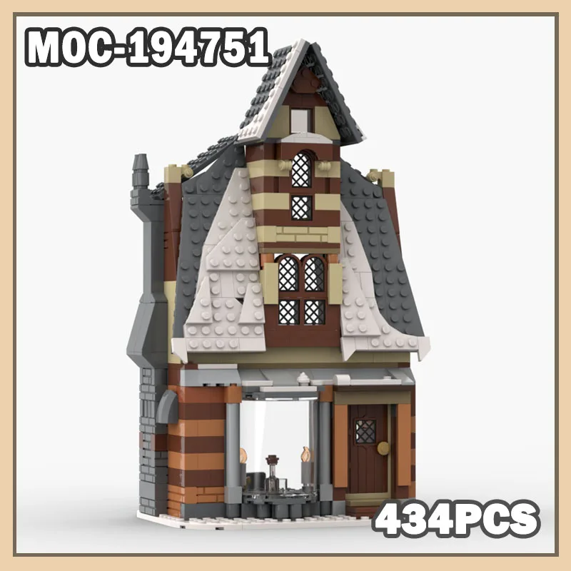 

MOC-194751 Hogsmeade Building Block Модель Набор кирпичей Креативная сборка Праздничные подарки 434 шт. Креативные игрушки Детские рождественские подарки