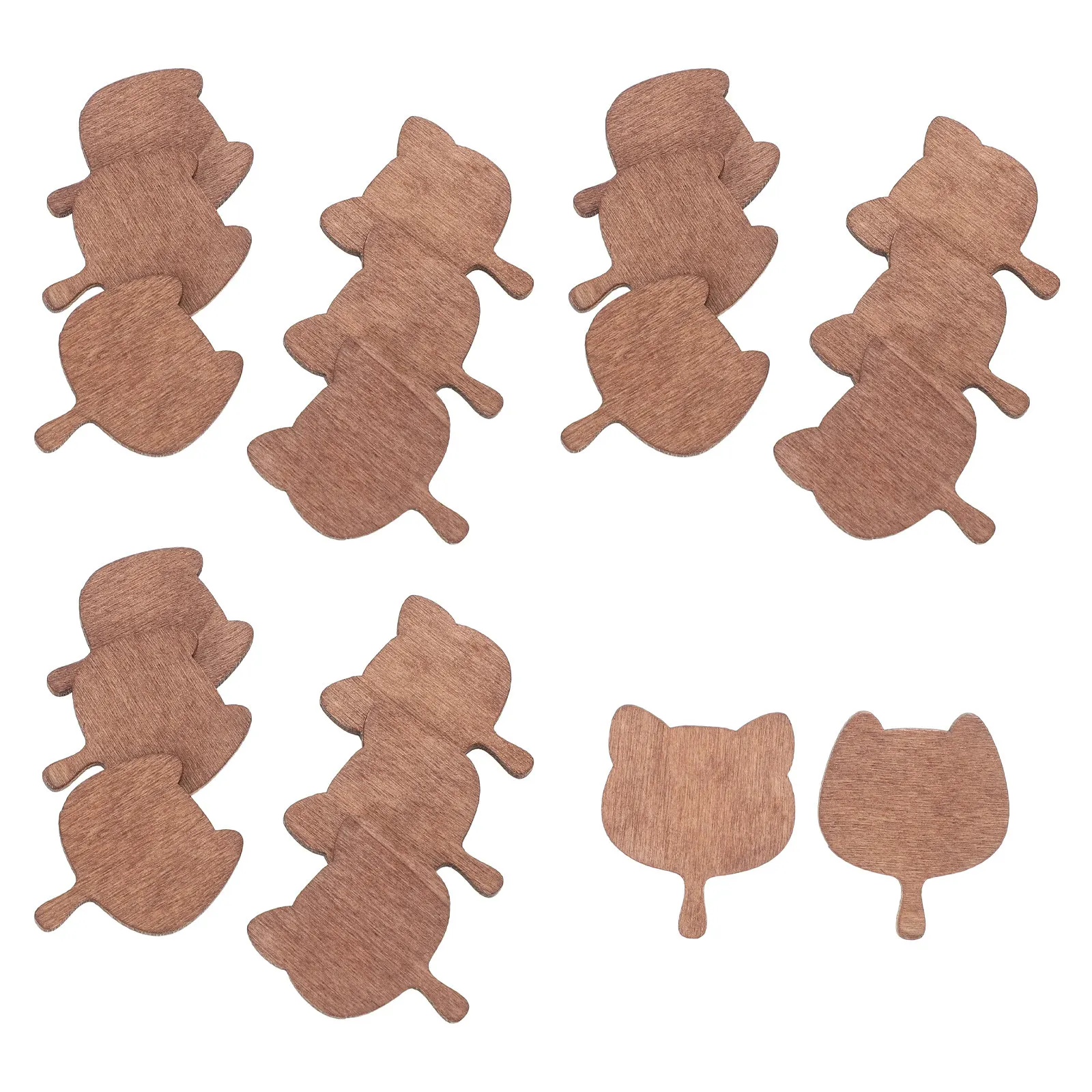 

Набор из 20 миниатюрных деревянных разделочных досок, натуральные деревянные аксессуары для кухни кукольного домика, для декора микросцен, миниатюрная мебель