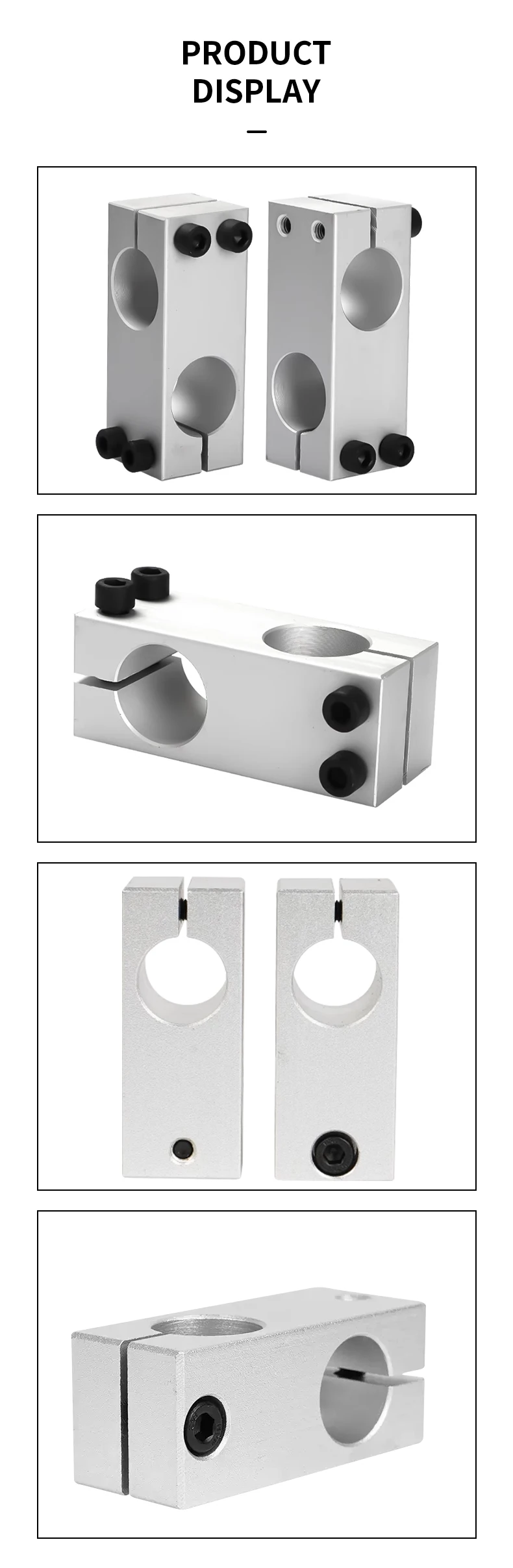 Säulen befestigungs klemme vertikale Befestigung mit festem Durchmesser Befestigung Aluminium legierung optische Achse Kreuz block Stahlrohr Befestigungs halterung Anschluss – Detail 5