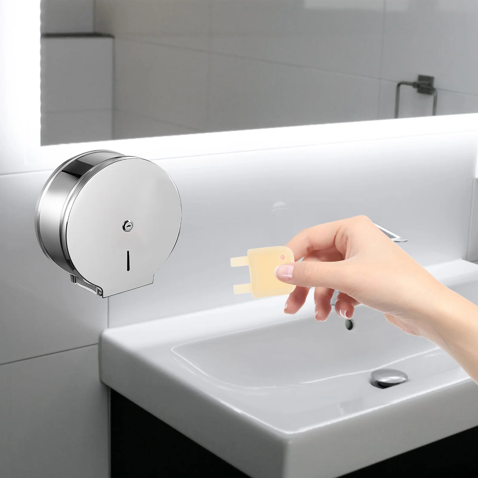 

Universal Paper Towel Dispenser Replacement Key Set for Commercial Toilet Paper Roll Dispensers Toilet Dispenser Key