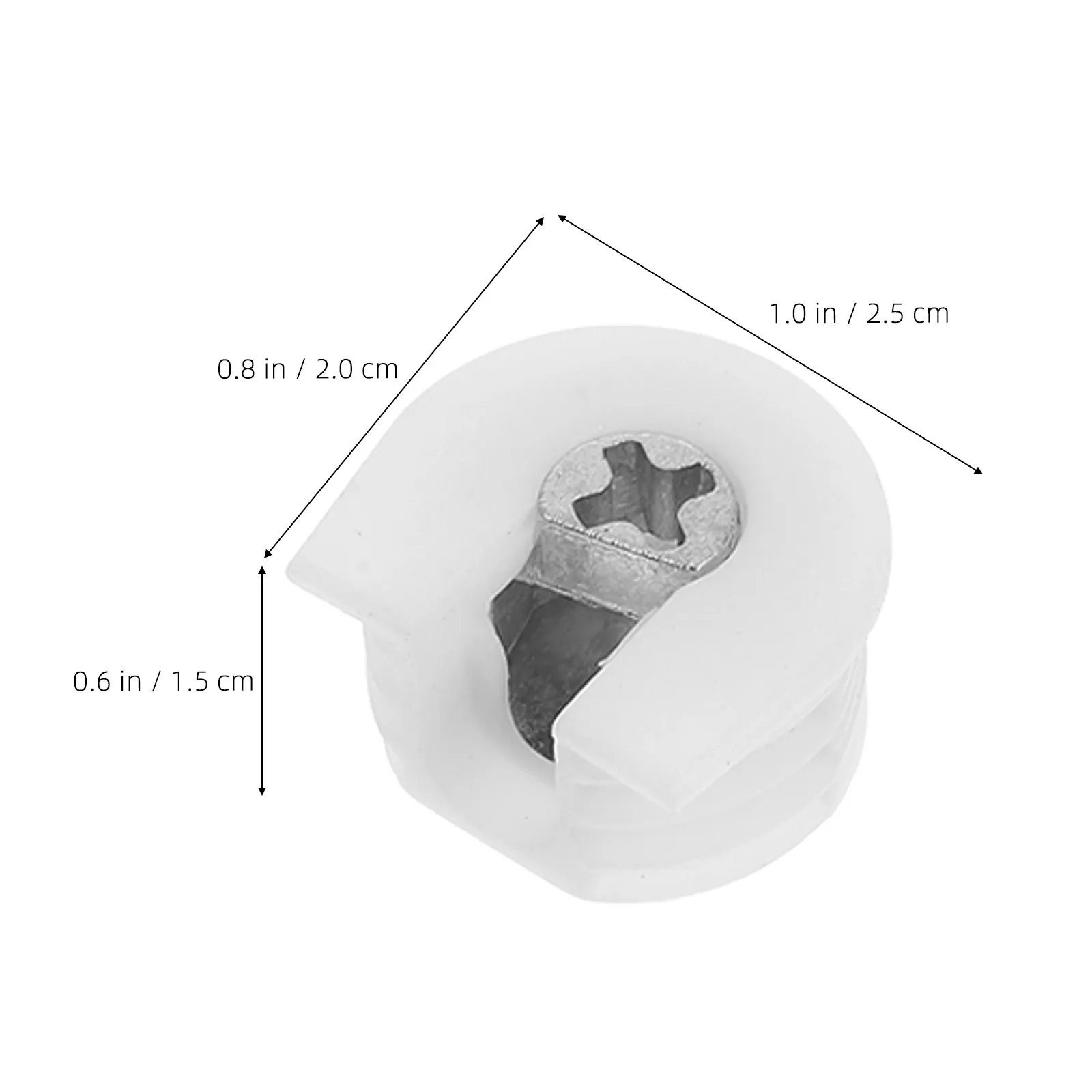 20Pcs Cam Lock Connectors for Furniture Invisible Shelf Support Pins Cabinet Connector Set Strong Load Bearing Cam Fittings