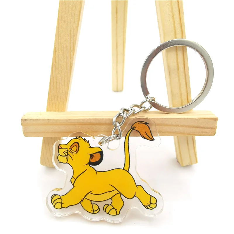 Lion King Lovely key chain animal key chain women\'s bag pendant acrylic key chain Charm Key Chain Jewelry Gift