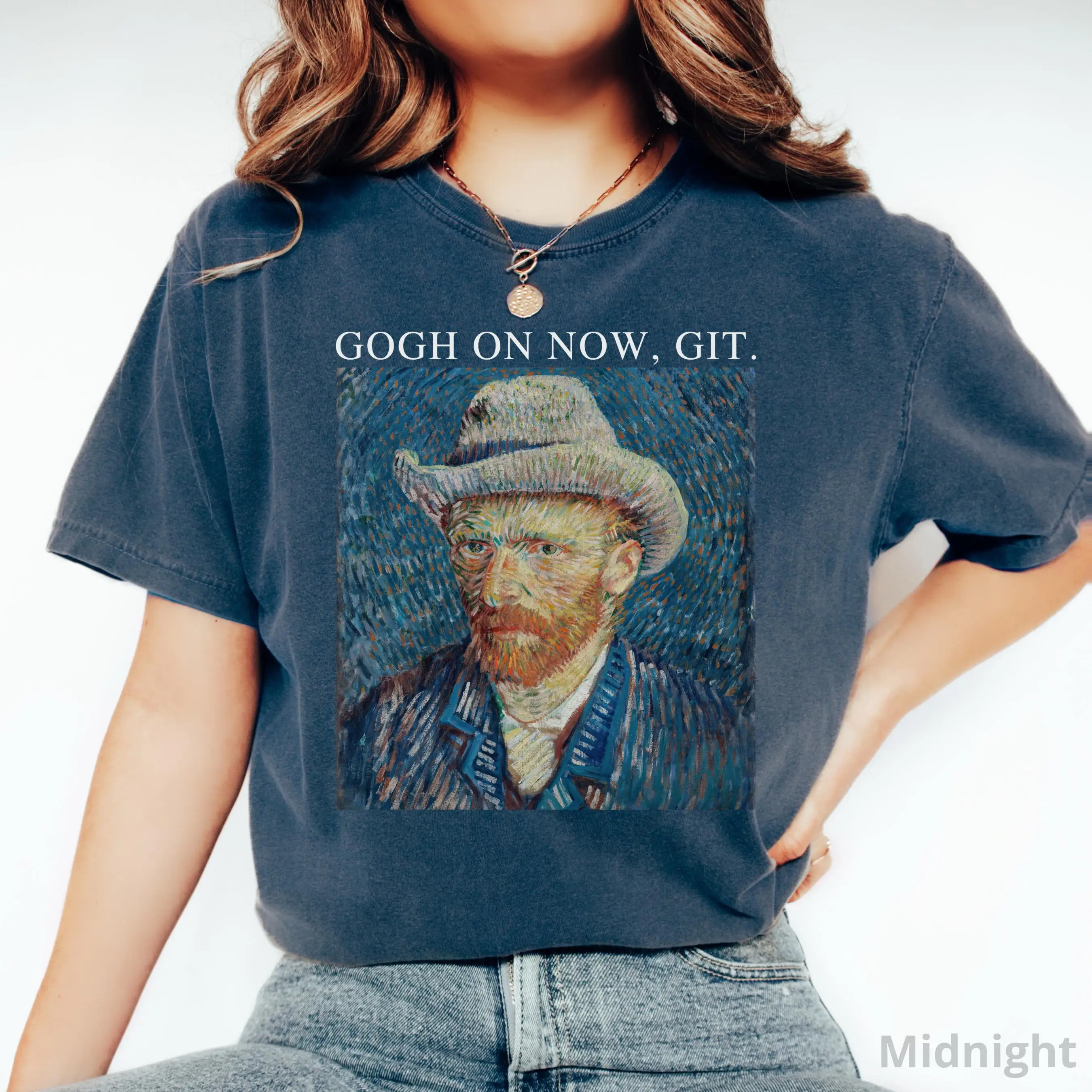 Art Teacher Shirt, Cotton Funny Van Gogh Art T-Shirt, Art Lover Humor Gift, Paint Artist TShirt, Gogh on Now Git