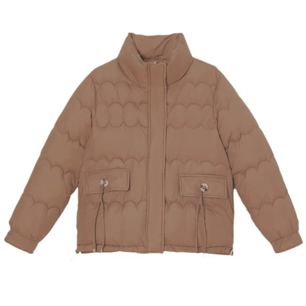 

Women's European And American Style Cotton-padded Coat High-End Autumn Winter Fashion Loose Thick Warm Short Coat