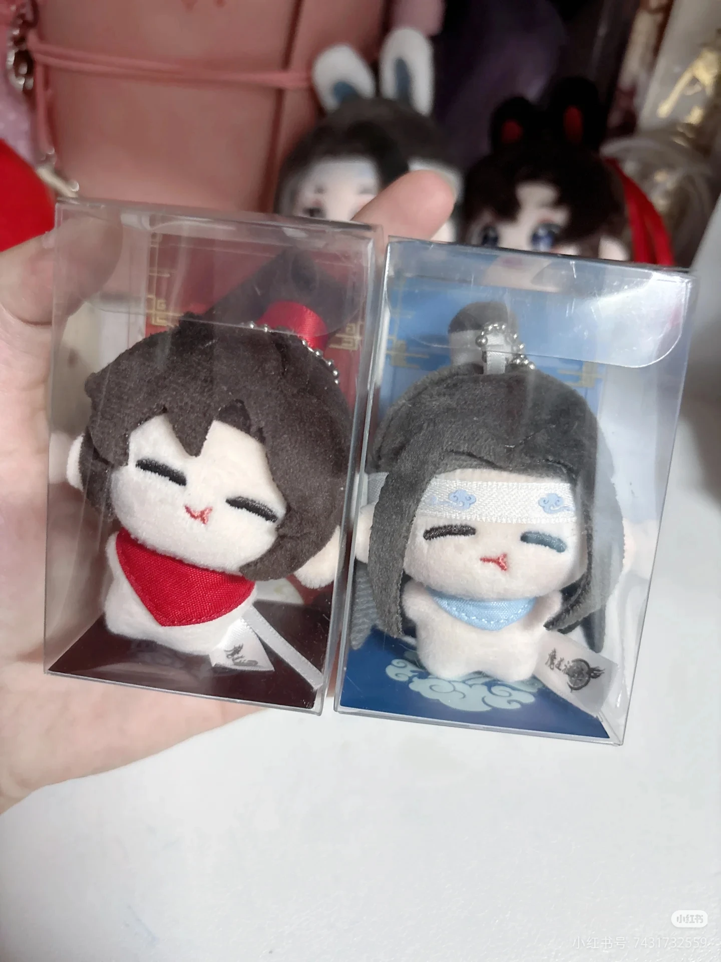 ตุ๊กตาโมเตะจู้ซือ อนิเมะ ขนาด 5 ซม. ของแท้ ตุ๊กตาห้อยพวงกุญแจ แลน วังจื่อ เว่ย วูเซียน ของสะสม ของขวัญ