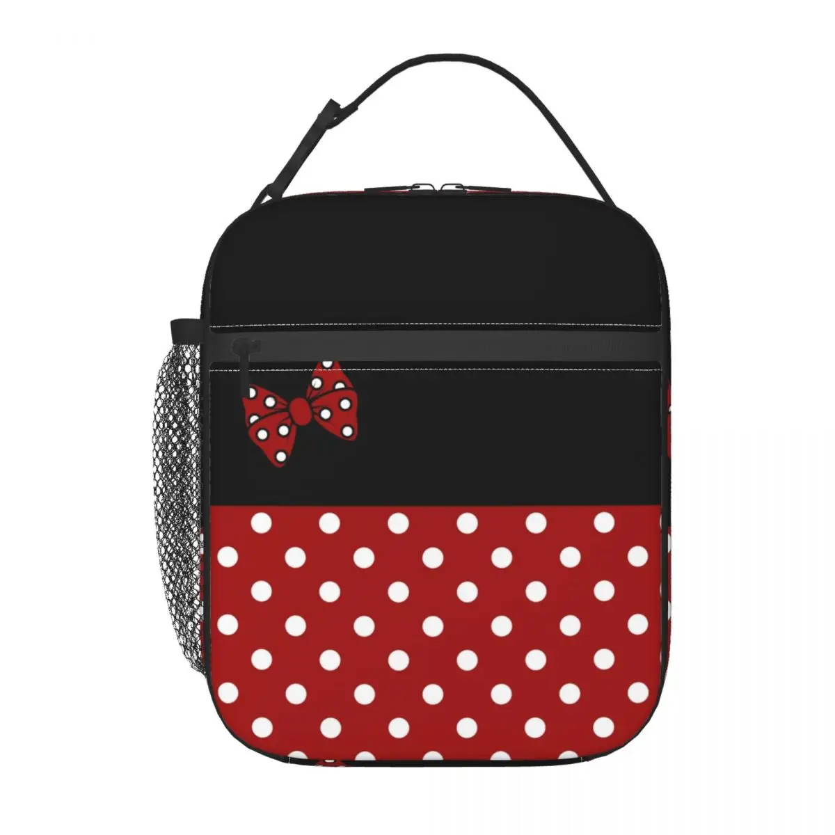 Custom Diy Cute Cartoon Minnie Character Lunch Bag Men Women Cooler Thermal Insulated Lunch Box for Kids School Children