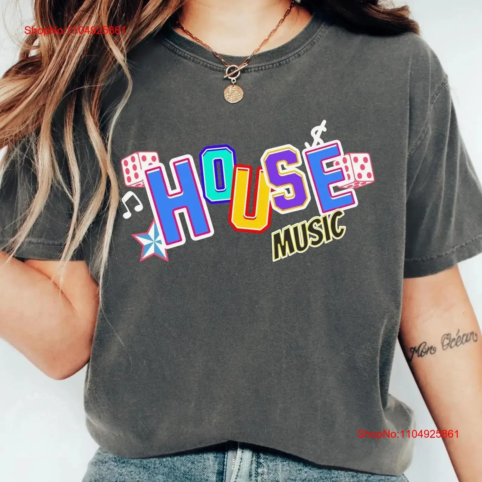 

House Music T Shirt Retro EDM Rave Festival Outfit Techno Top Lover Party Merch vintage Washed Breathable Unisex