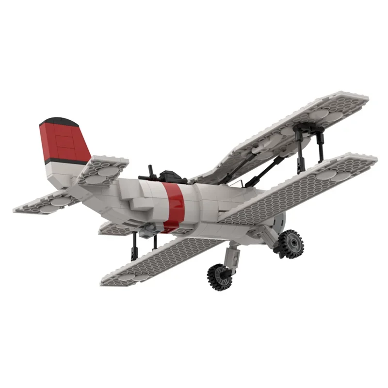الطائرة Moc اللبنات ريكون Biplane Mk.II التكنولوجيا وحدات الطوب نموذج الهدايا عيد الميلاد اللعب DIY مجموعات الجمعية!