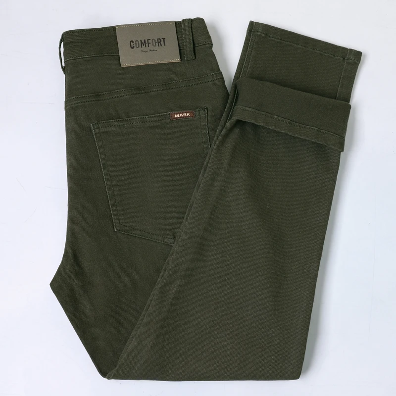 Herren Stretch-Baumwollhose mit Geradem Bein Ganzjahres-Freizeithose für Business und Alltag Modische Koreanische Stilkleidung – Detail 5