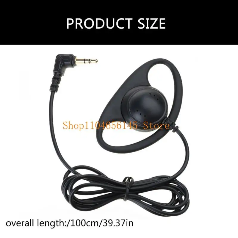 USB C/3,5mm Einseitige Mono Kopfhörer Mono Schnurgebundene Headsets Einseitige Ohrhörer Kopfhörer Für Handy MP3 MP4 Player – Detail 6