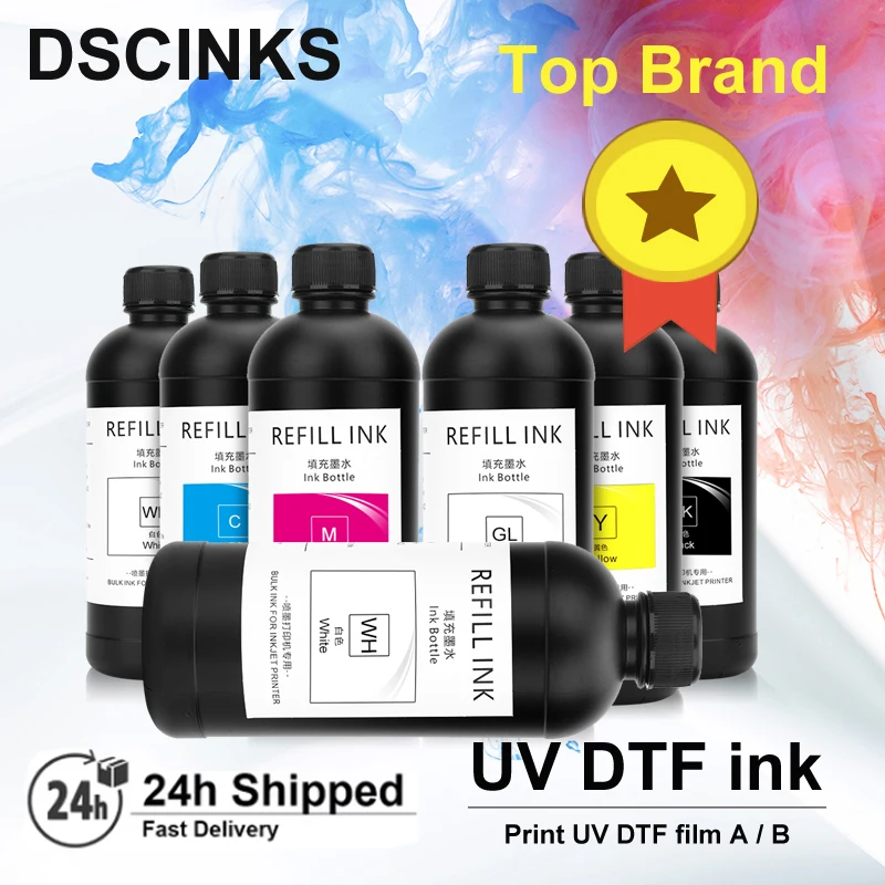 

500ml UV dtf Ink UV dtf film ink For Epson i3200 TX800 XP600 DX5 DX6 DX7 Printhead for Epson L805 L1800 1390 Inkjet UV Printer