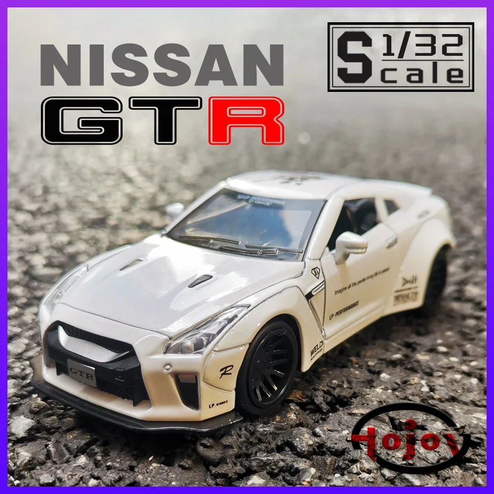 

Масштаб 1/32 Skyline GTR Supercar Металлические литые игрушки Автомобили Модель для мальчиков Дети Детский звуковой свет Гоночные автомобили Откат назад