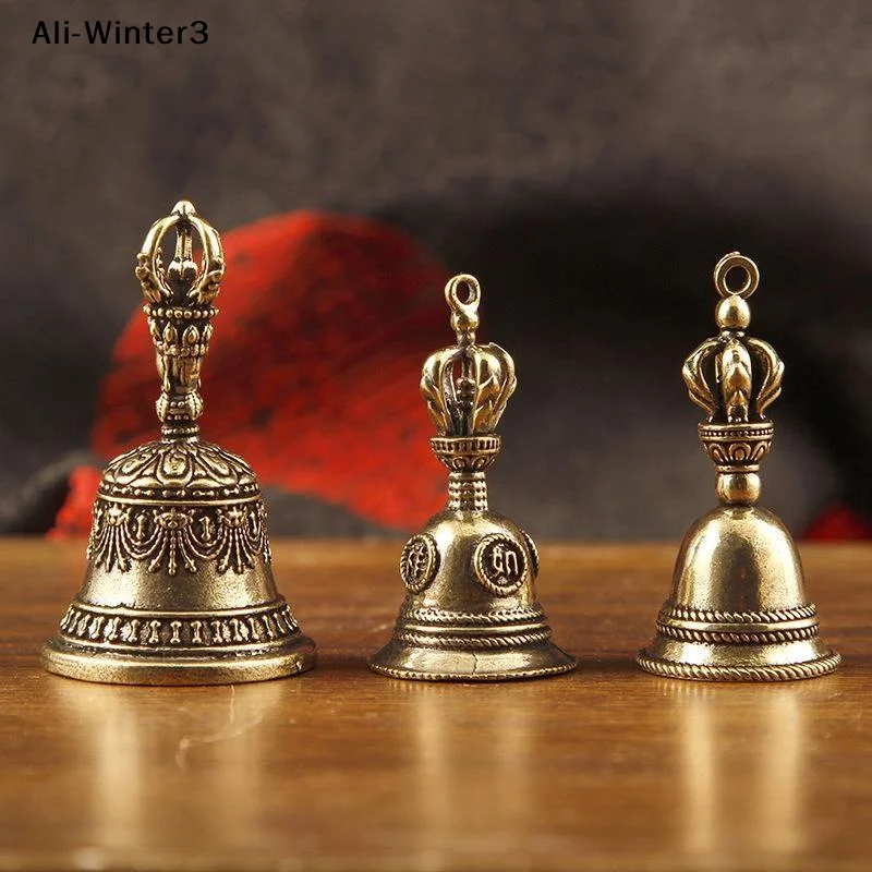 【A1】Christmas Bronze Bell Creative Gift Home Decoration Accessories Brass Handicraft Die-casting Drop Bell Key Button Wind Bell