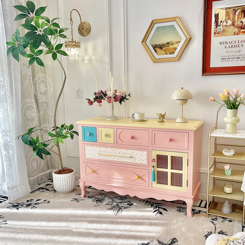 ☆*:Cute Design Li Cabinets Modern Nordic With Drawers Premium Living Room Cabinets Storage Organize Vitrina Furniture #