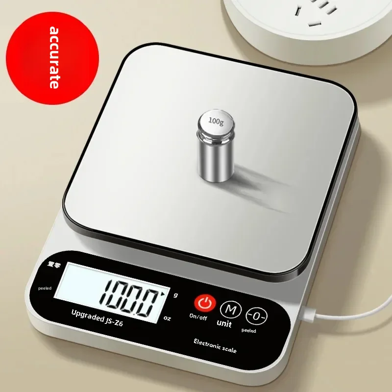 High Precision Electronic Scale Small Size 10kg Weight Measurement Tool For Kitchen Baking Food Weighing Commercial Use