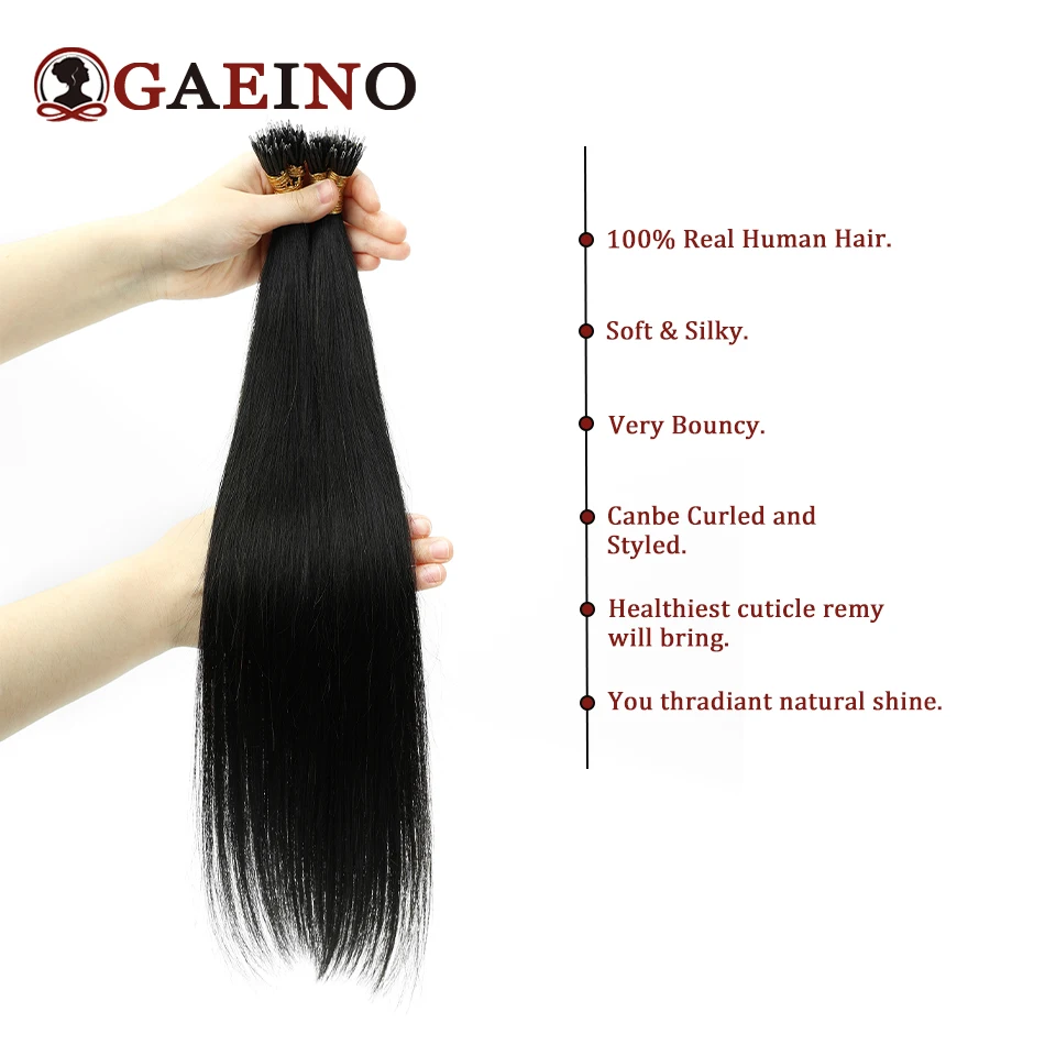 Nano Ring Hair Extensions Nano Beads Human Hair Extensions Nano Link Black Hair Extensions Real Human Hair Nano Extensions #1B