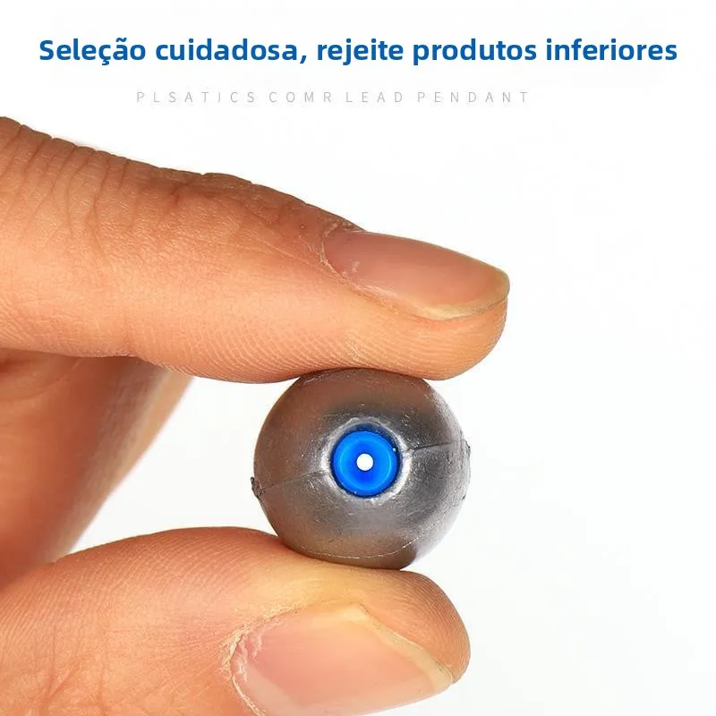 100 Peças Chumbadas de Pesca Ocas com Núcleo de Chumbo, Formato Oliva, para Baitcasting, Revestidas em Plástico, Preço de Loja