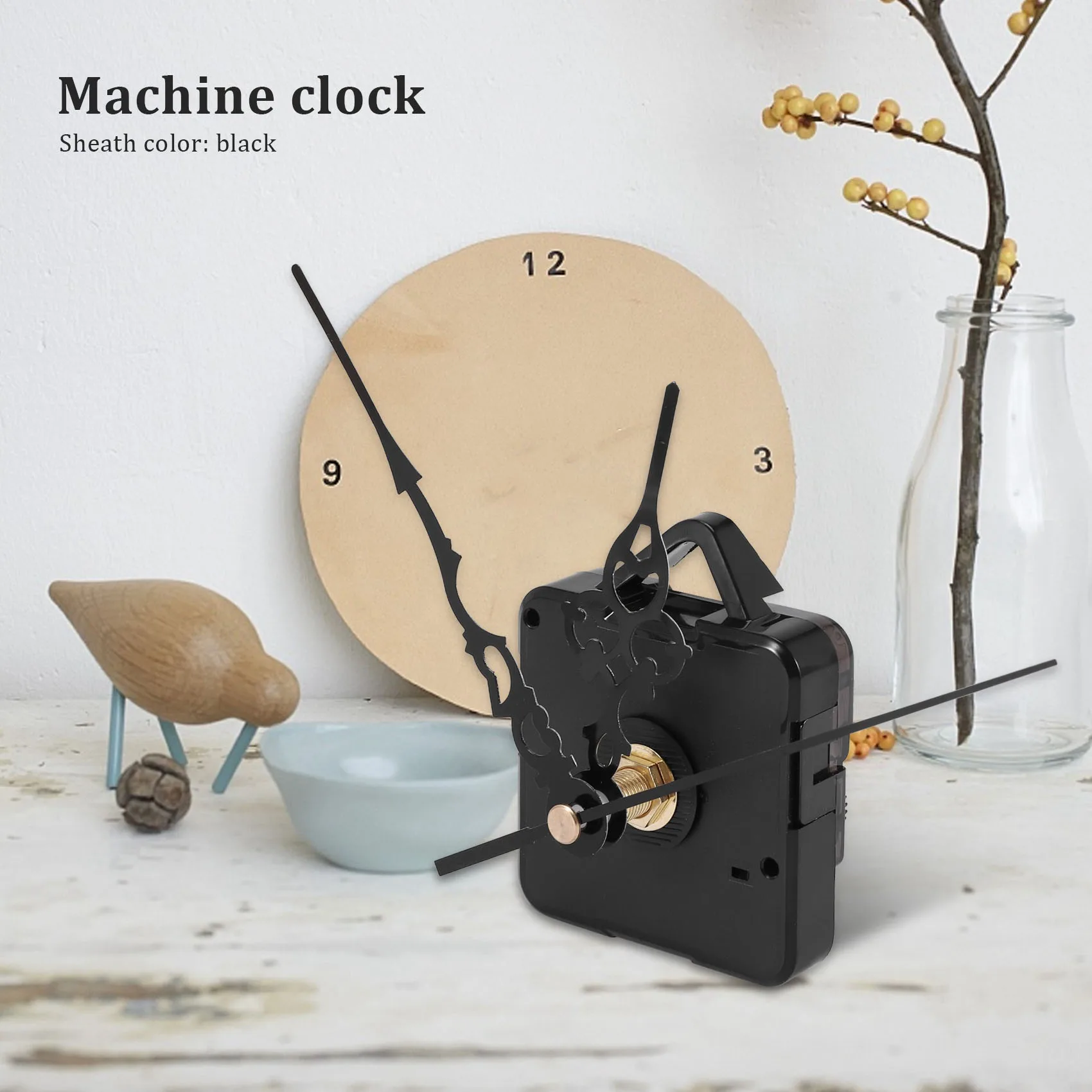 Механизм ABQR Кварцевые часы Секунды Обратный отсчет Черный