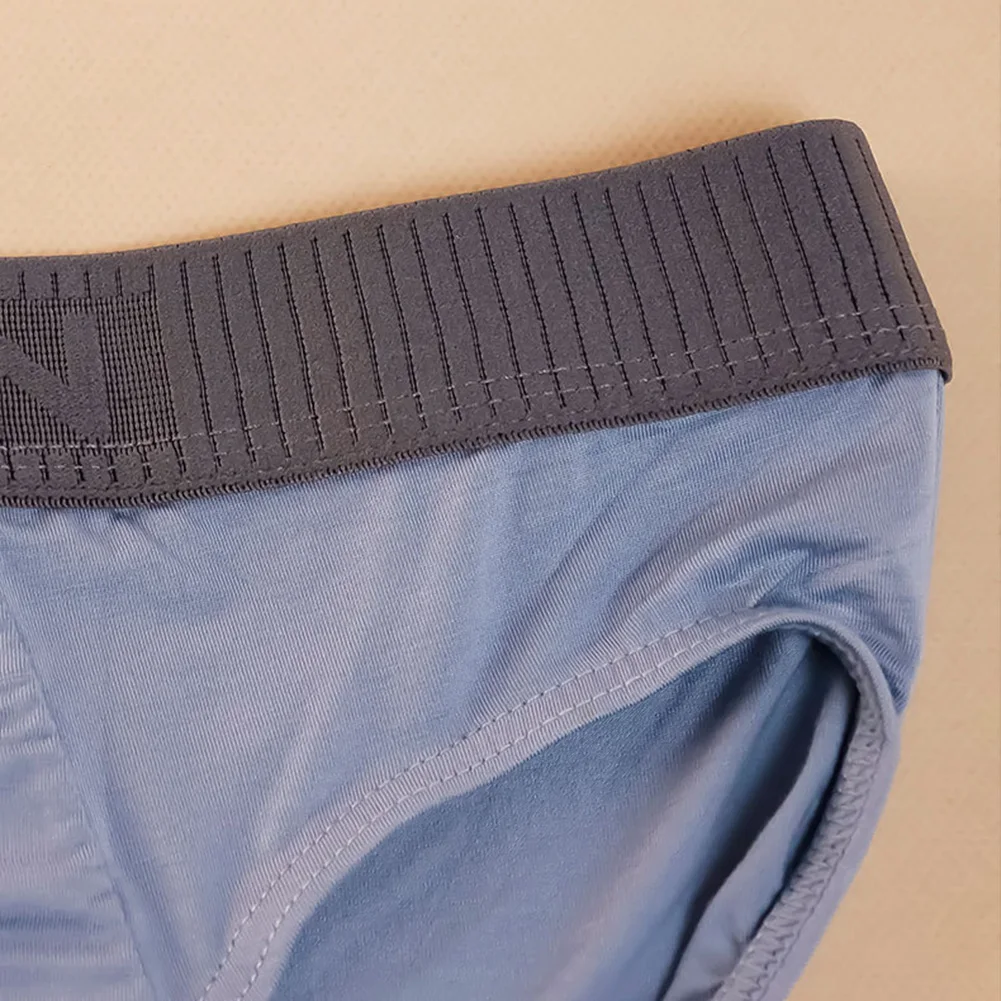 

Sports Fitness Panties Bulge Pouch Elastic Men L-3XL Sexy Underwear Lightweight Soft 93% Modal Briefs Shorts