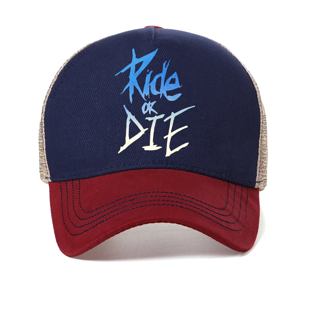 الرجال هوديي مع ركوب أو يموت إلكتروني طباعة الرسم قبعة بيسبول عرق عارضة الشوارع الهيب هوب قبعة الأزياء شبكة Snapback قبعات