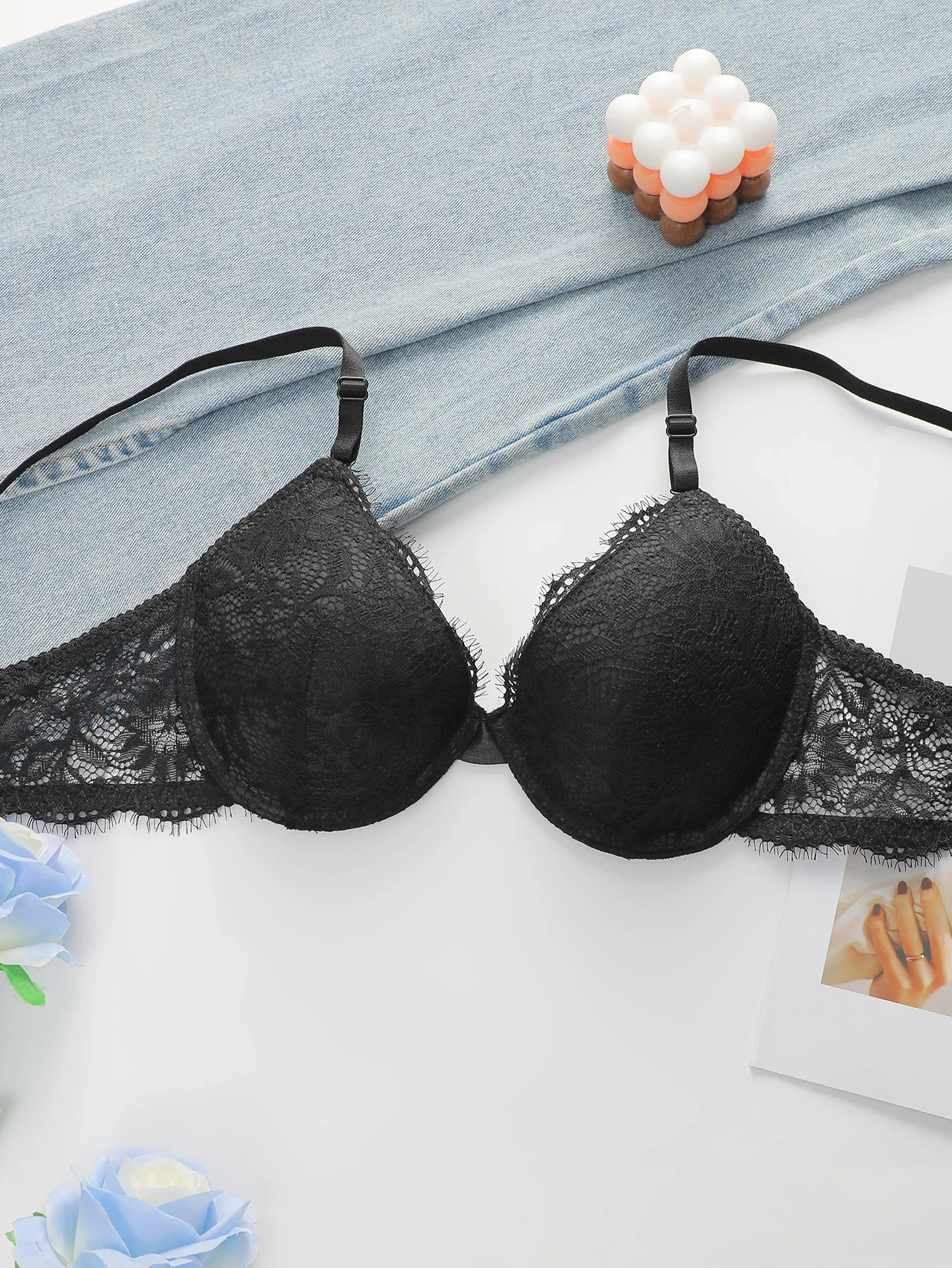 High Quality Simple And Sexy Lace Women's Push Up Two-piece Bra And Underwear A3107