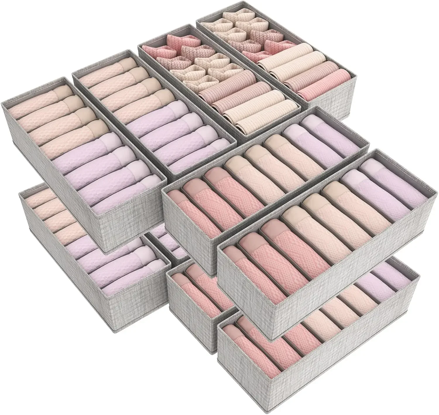 

Modern Indoor Foldable Wardrobe Storage Boxes Minimalist Drawer Organizer For Clothing, For Nursery, Bedroom, Closet