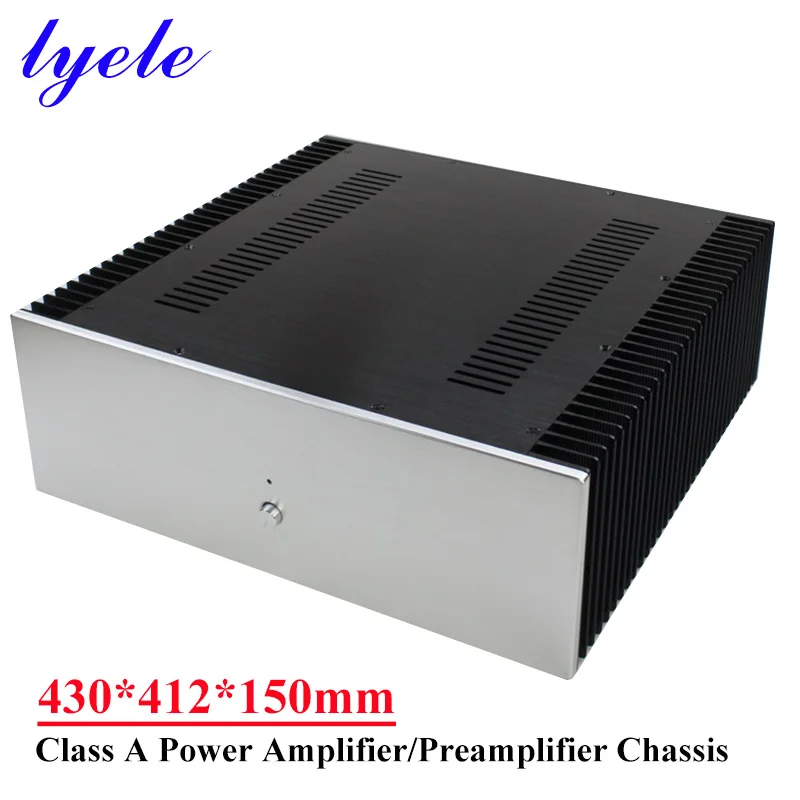 430*412*150mm All-aluminum Class A Power Amplifier Chassis Preamplifier Chassis Tube Amplifier DIY Amplifier Audio Case Shell