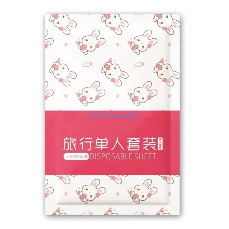 F68E Portable Bedding Set 3/4Pieces Set with Soft and Comfortable for Hotels and Guesthouses and Travel