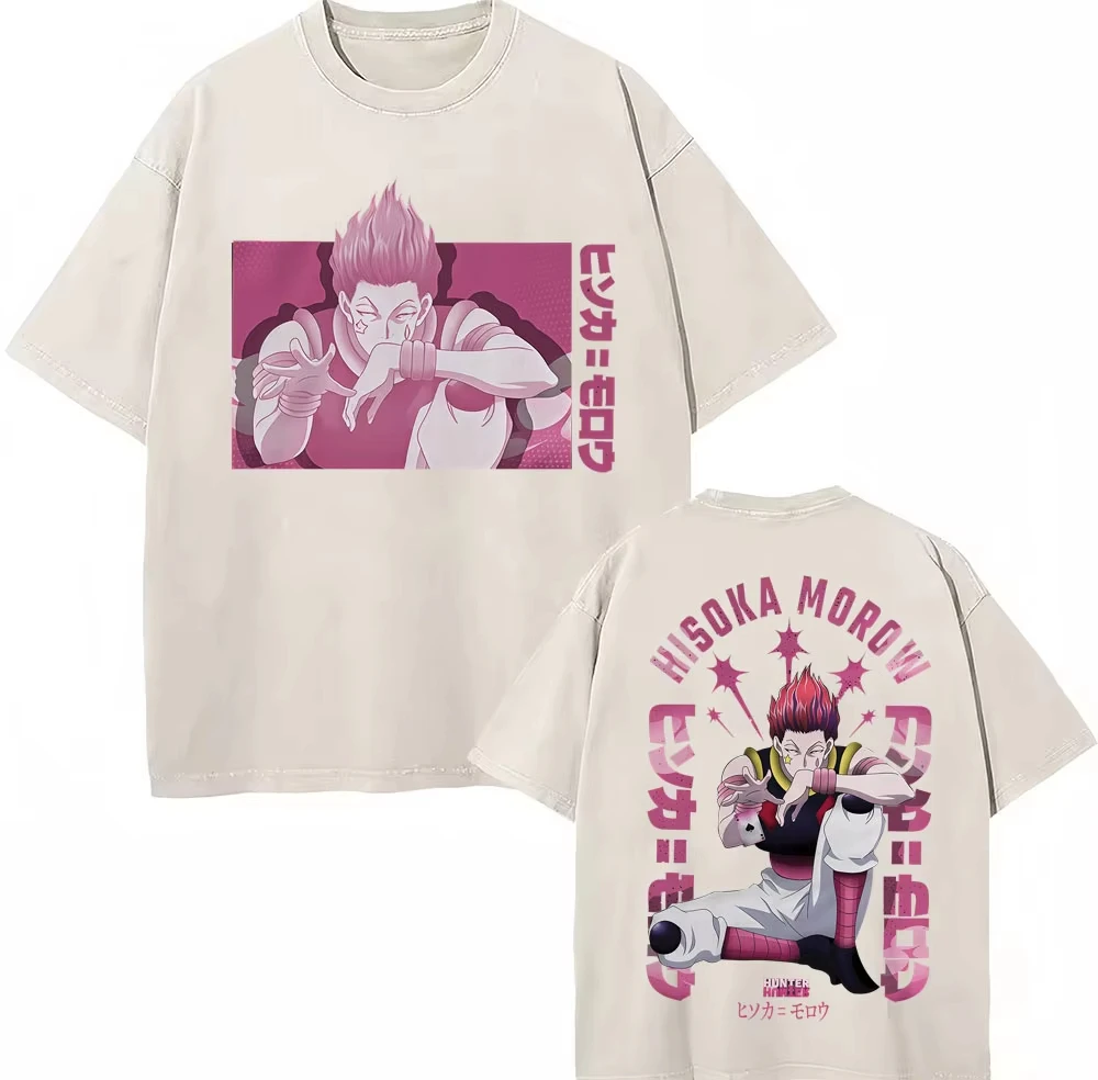 Hunter X Hunter Oversized Unisex Streetwear Trendy Cotton Printed Cotton Neutral O-Neck Short Sleeve high quality Breathable tee