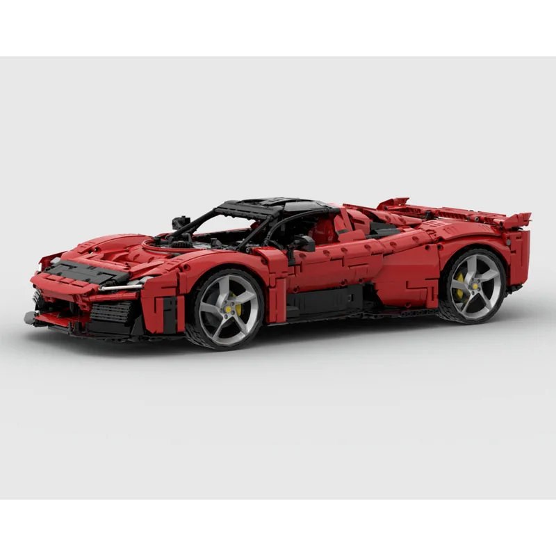 MOC-200968 New F80 Supercar Racing Car 1:8 Building Block Model5117Parts MOC Creative Boy Kids Birthday Building Blocks Toy Gift