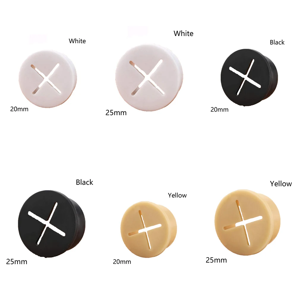 Flexible Silicone Cable Cord Grommet Rubber Grommets Cable Wire Hole Cover For Office Home Computer Desk Computer Cables