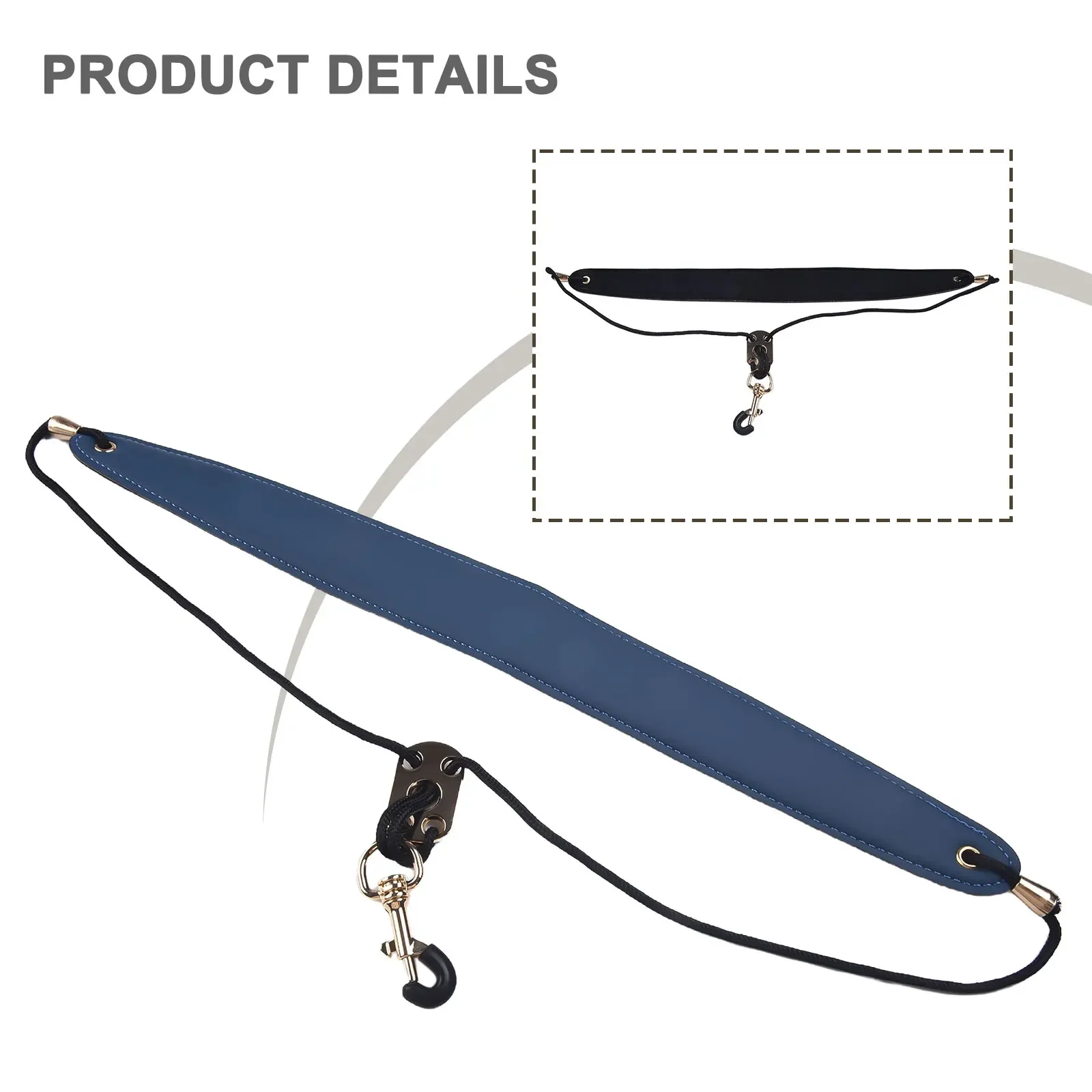 Sangle de cou en cuir pour Saxophone, 45-58cm, pour Soprano, Tenor, Alto, baryton, Multi coloré, réglable