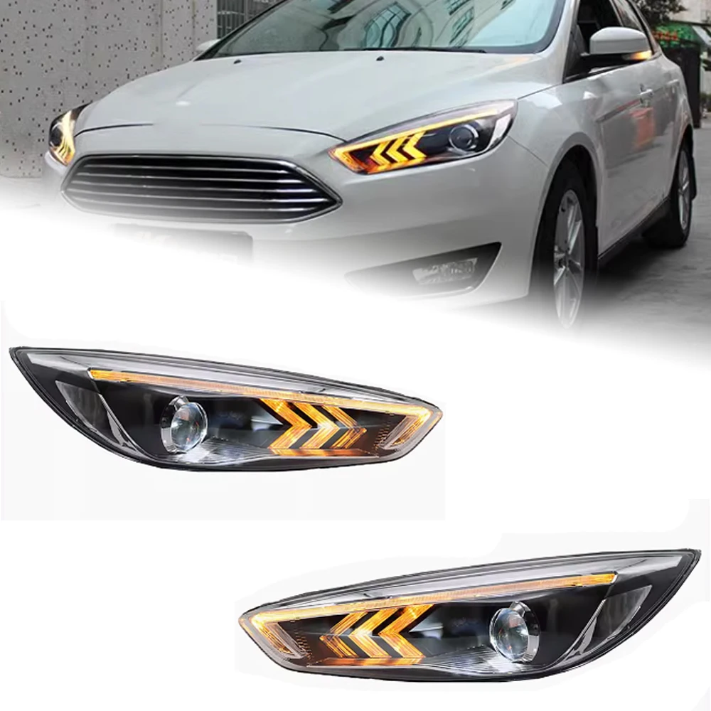 AKD Car Styling for Ford Focus Headlights 2015-2017 New Focus LED Headlight Dynamic Signal Led Drl Hid Auto Accessories