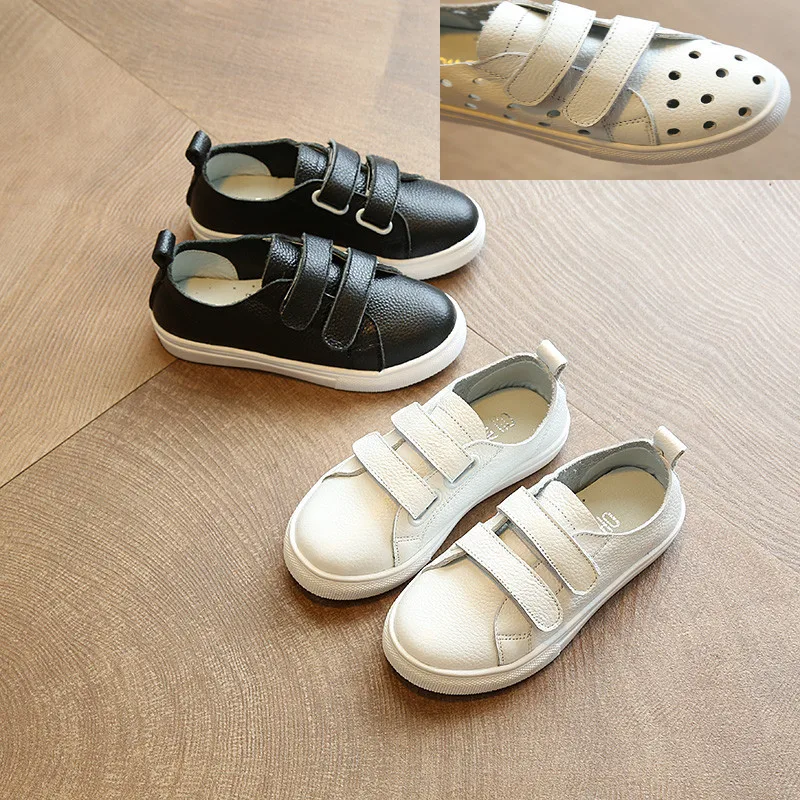 

Boys Girls Artificial Leather Wide Toe Barefoot Shoes Kids Fashion Sneakers Lightweight Walking Flats School Youth Shoes