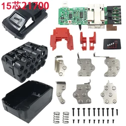 15*21700 Lithium Battery Plastic Case Charging Protection Board Box Shell For Milwaukee For M18 18V 12Ah Lithium Battery Housing