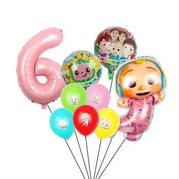 一套新款椰子瓜形鋁箔數字氣球套裝,適合男孩一歲生日派對裝飾 10 最佳銷售 椰子女孩 - №6