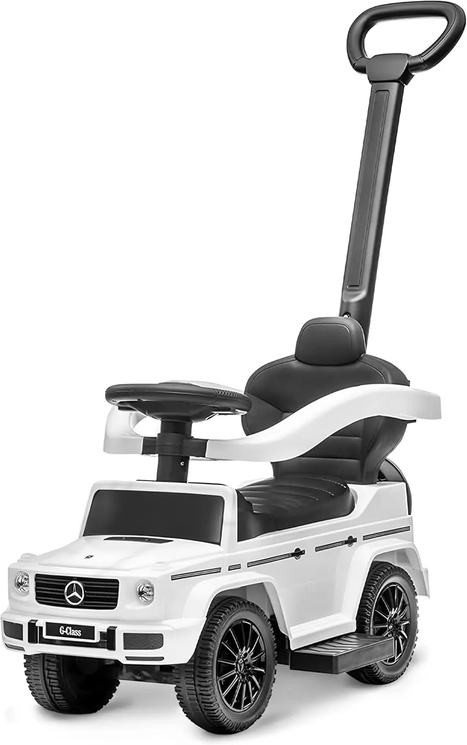 

On Cars Kids Outdoor Stroller Mercedes G-Wagon for Toddlers 1 to 3 Years Old with Music, Horn Sounds