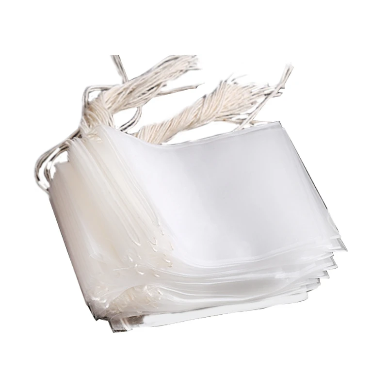 

100-Pack Disposable Tea Bag Filter Bags Food Grade Non Woven Filter Bags For Brewing Tea With Thread Closure