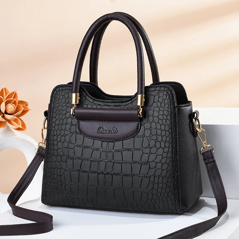 2023 Retro Alligator Women Luxury PU Leather Handbags Female Tassel Designer Shoulder Messenger Bags Casual Ladies Tote Bolsas