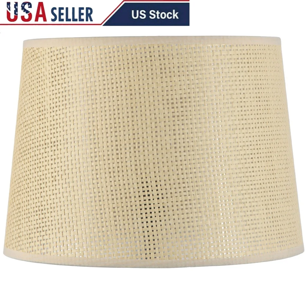 

Бумажный конический барабан из ротанга, абажур 12D x14 Вт x10H, идеальный декор для гостиной, спальни, офиса, требуется арфа