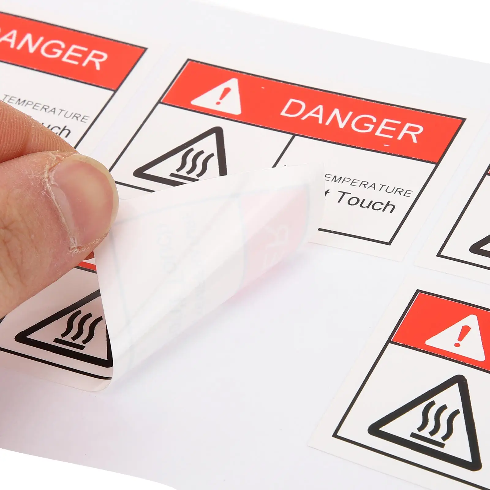  High Temperature Warning Label Very Hot Decals Surface Caution Sign Touch Sticker Bulk Danger Labels Safety Tape Stickers