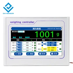 Four-channel multi-channel touch screen weighing force measurement display force value peak controller 485 communication