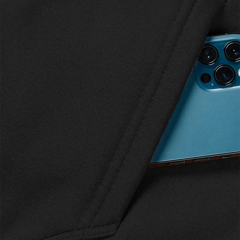 أزياء رجالية للياقة البدنية في الهواء الطلق والركض كاجوال بسحاب رياضي فاخر وسراويل وقلنسوة مجموعة ملابس