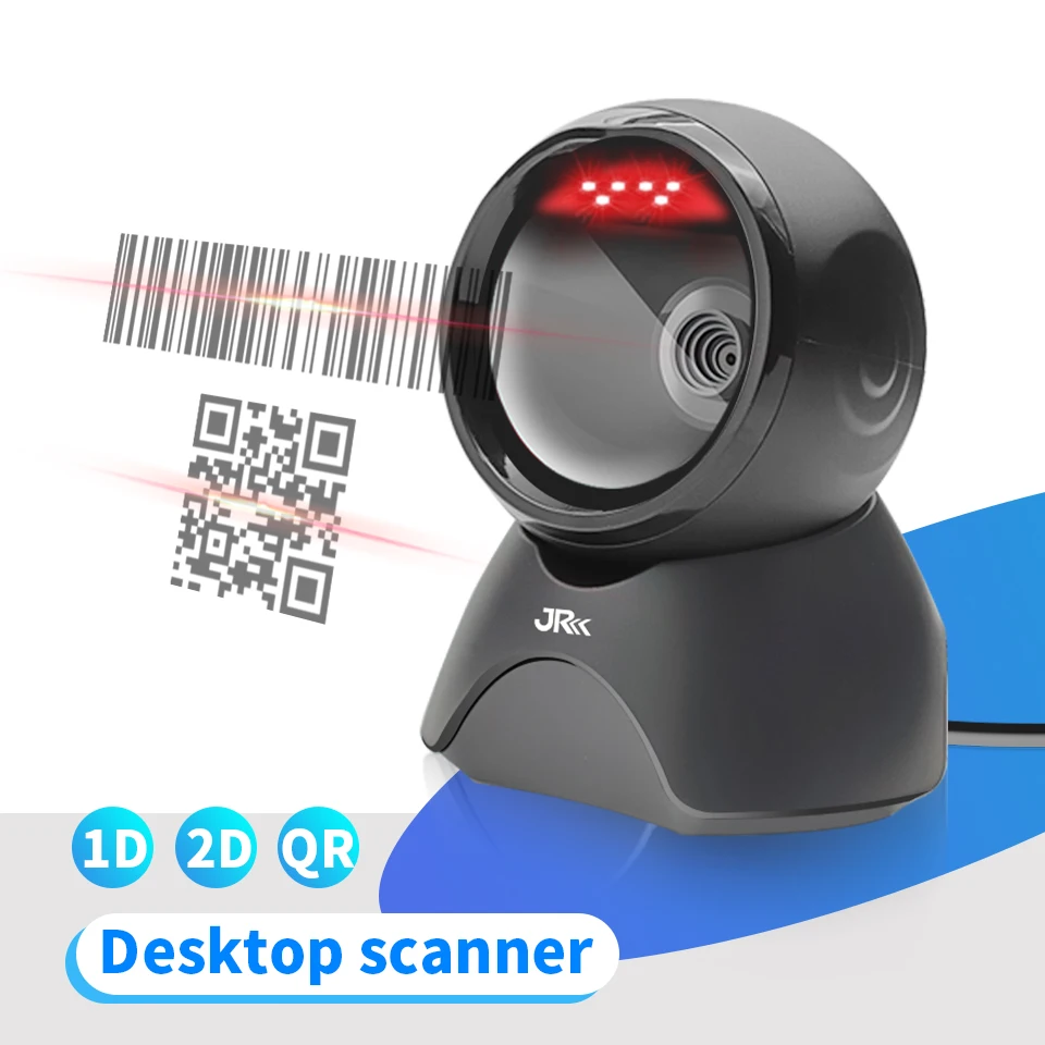 

Недорогой проводной настольный 2D сканер штрих-кодов T58 с всенаправленным считыванием для супермаркетов