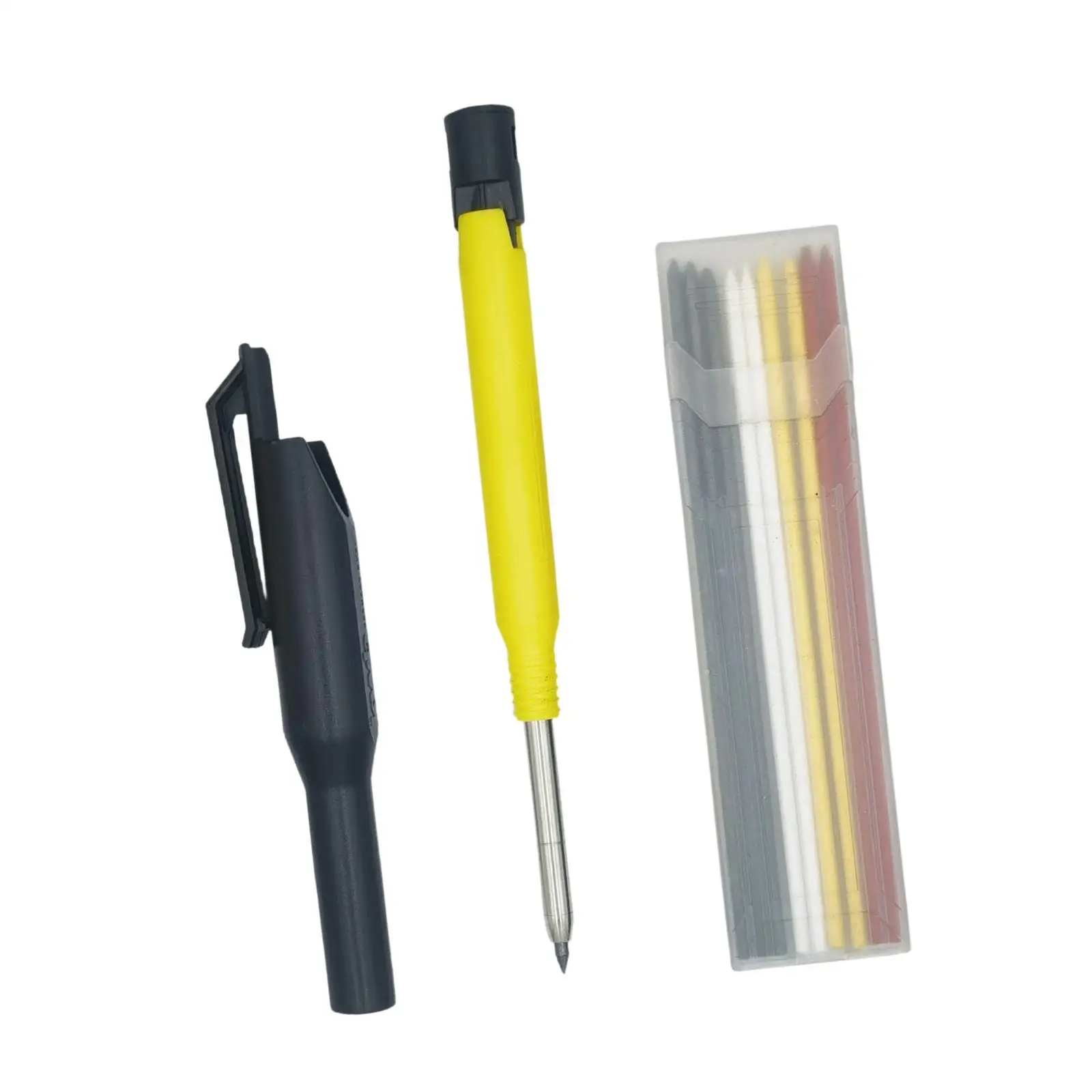 Versatile Deep Reach Pencil Marker 15.2cm Mechanical Carpenter Tools Set for Construction Drafting Design