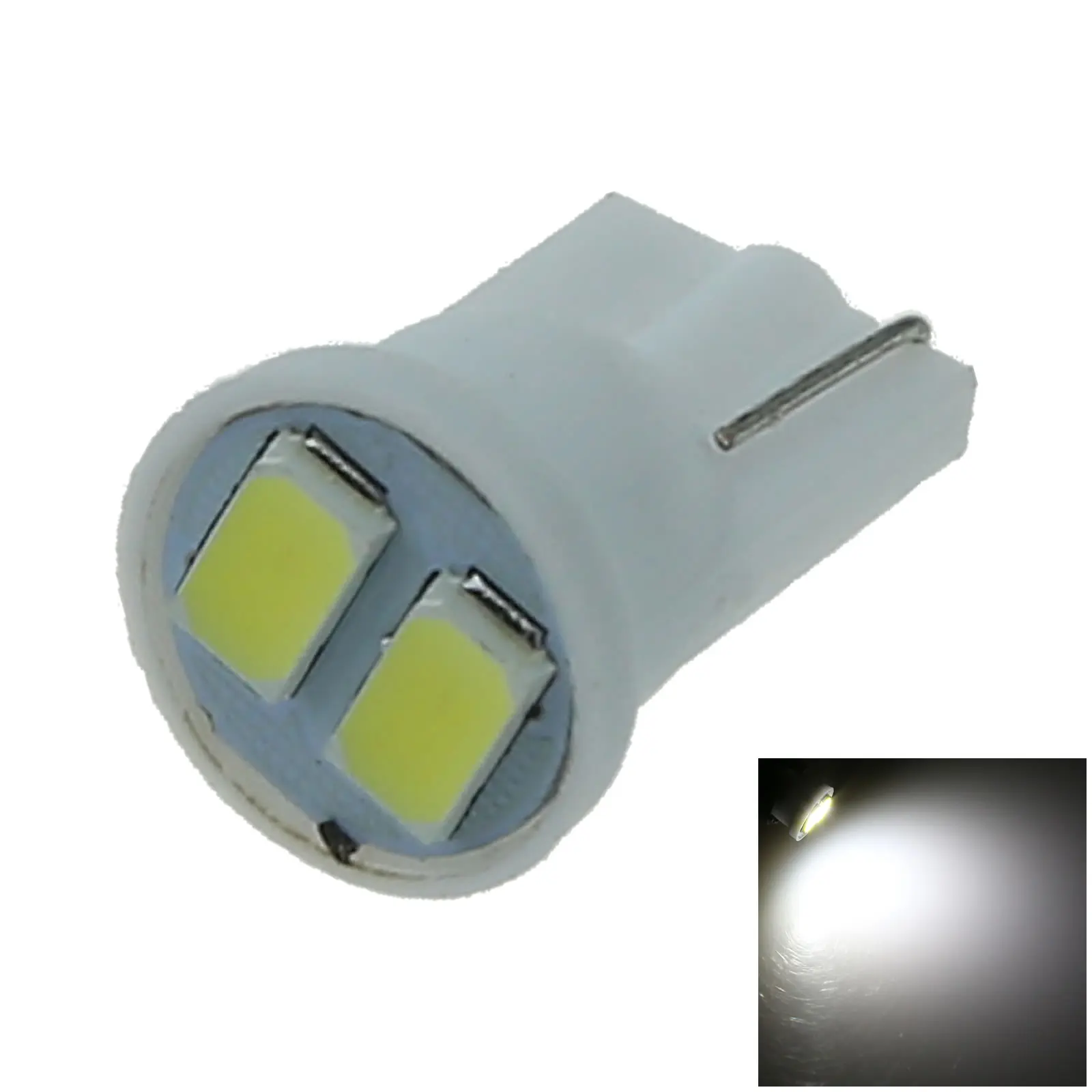 1x White Car T10 W5W Side Light Lamp Marker Lamp 2 Emitters 5630 SMD LED 280 285 447 A112